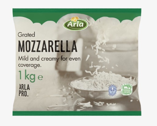 Arla Professional Grated Mozzarella, 1kg